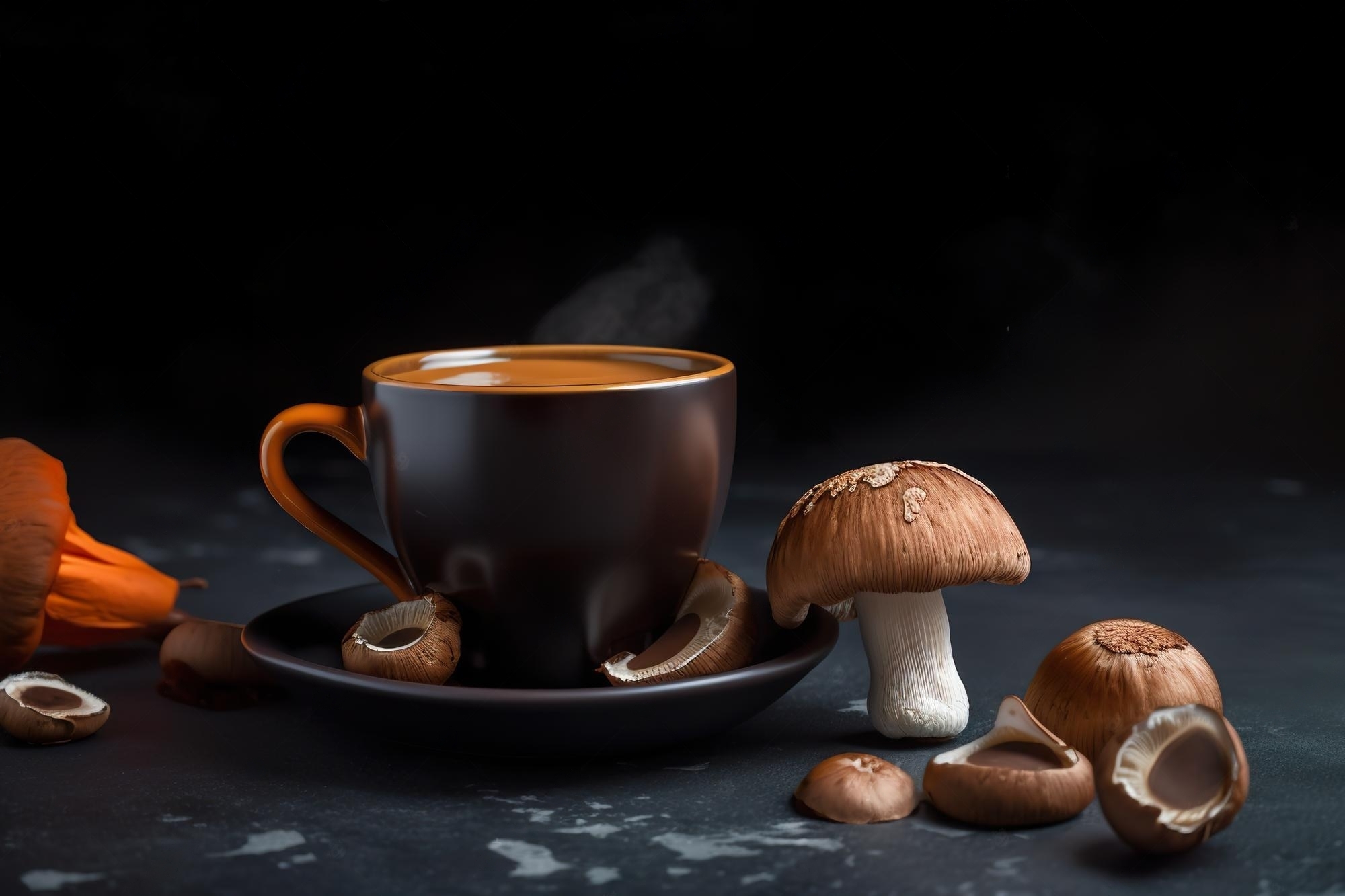 mushroom coffee cup