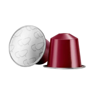 Burgundy coffee capsule