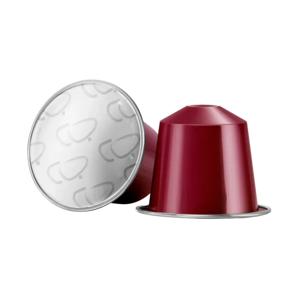 Burgundy coffee capsule