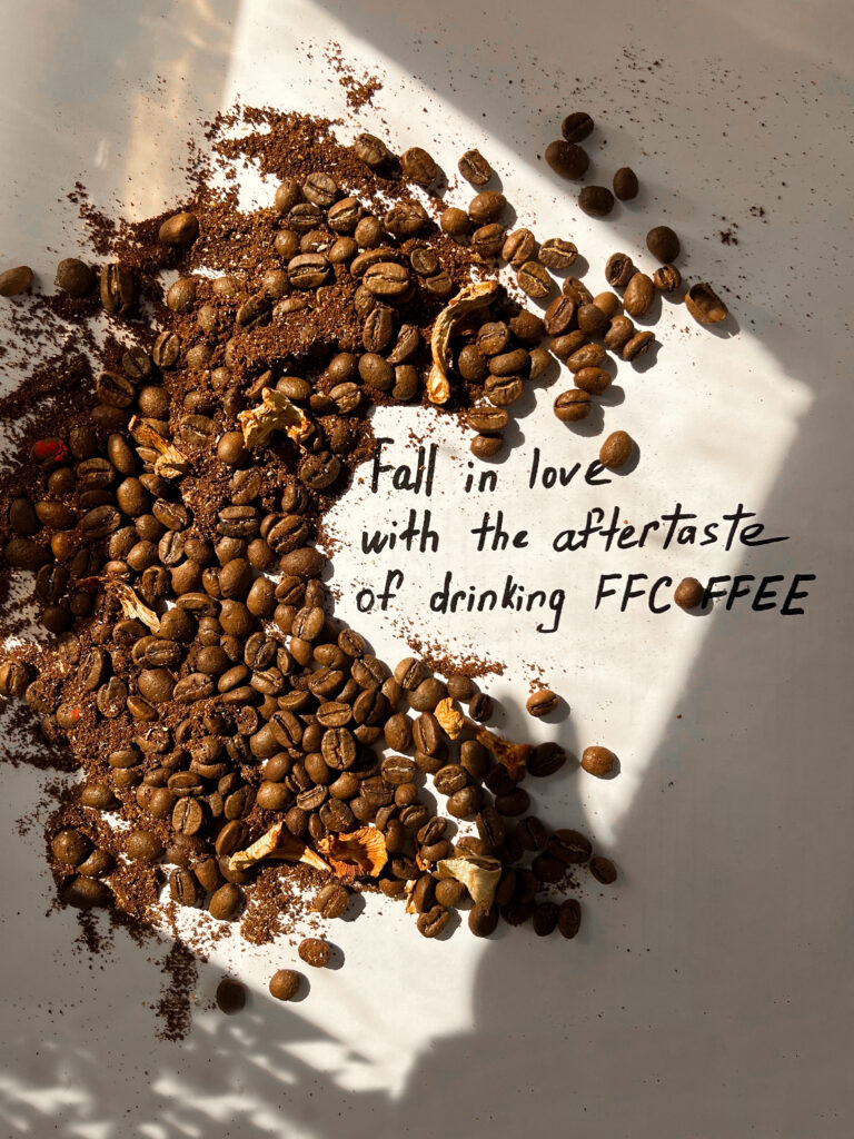 Coffee beans on the table